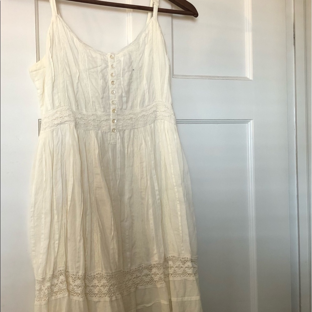 White crochet dress